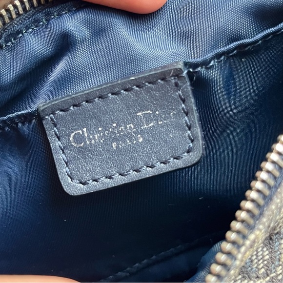Christian Dior Diorissimo Charm Spell Out Pochette Blue Vintage Shoulder Bag - Picture 14 of 15
